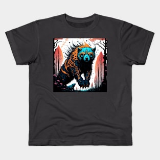 powerful wolverines Kids T-Shirt